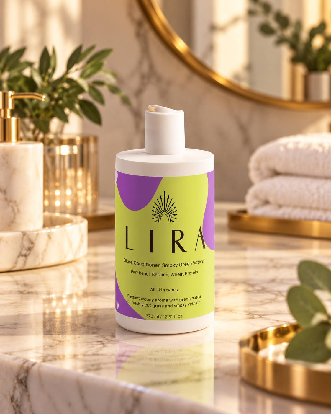 Gloss Conditioner, Smoky Green Vetiver - Lira Hair
