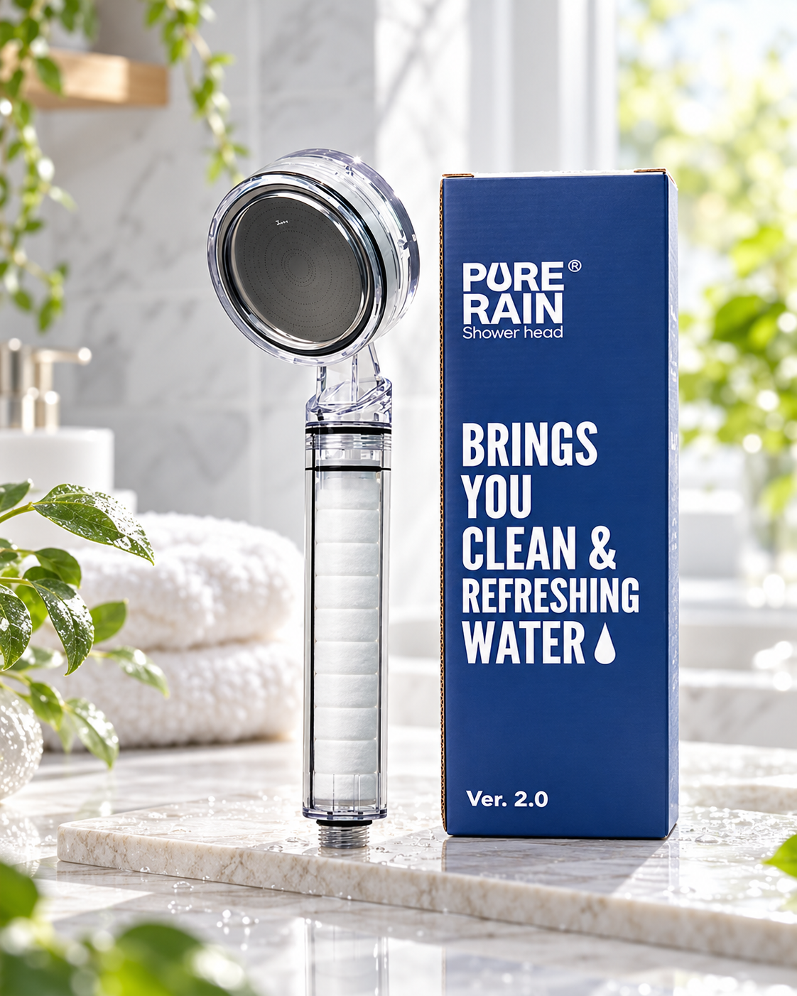 Shower filtration for hard-water homes.