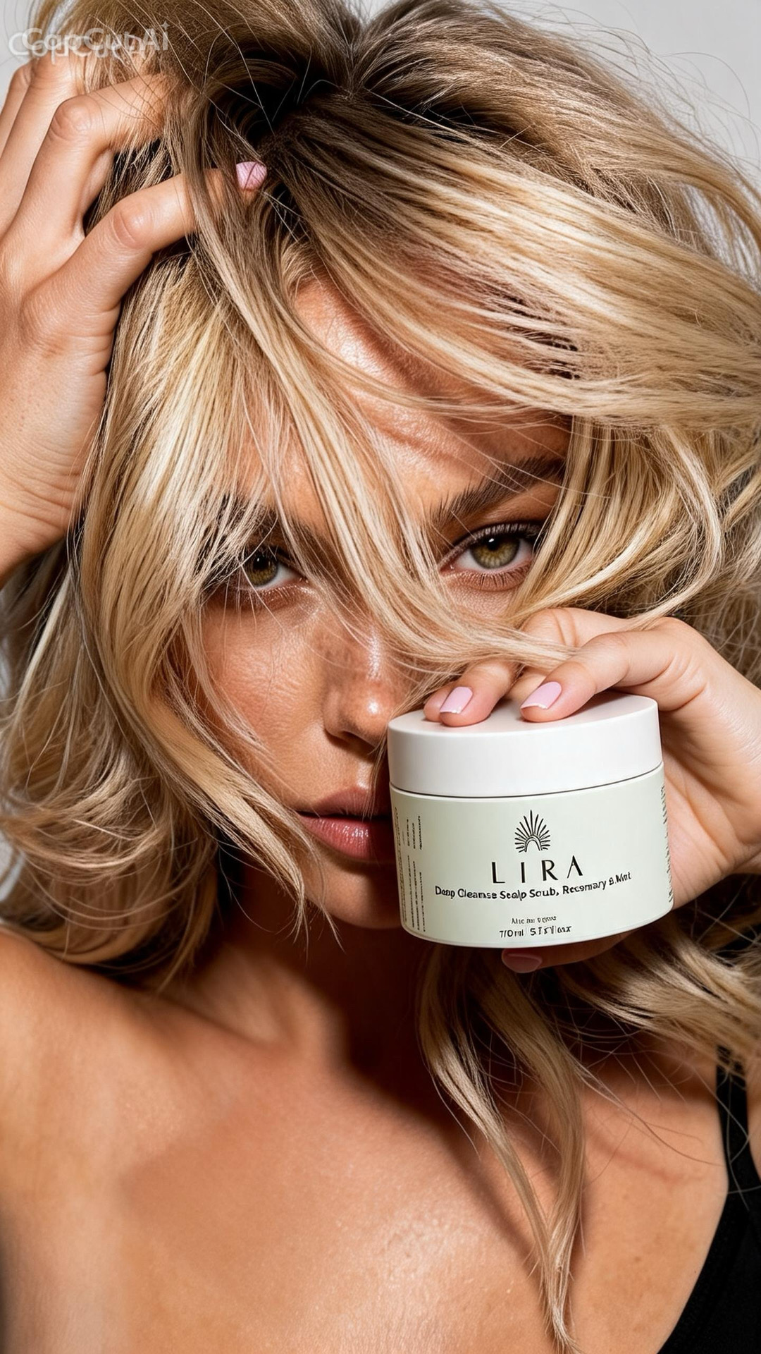 Deep Cleanse Scalp Scrub, in hand