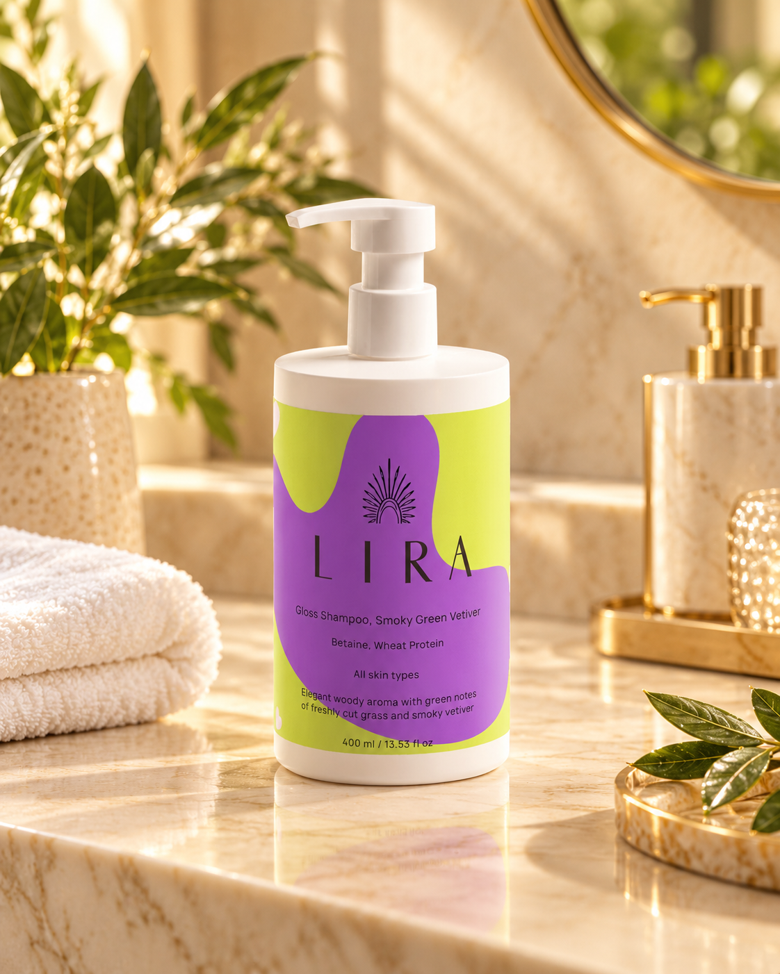 Gloss Shampoo, Smoky Green Vetiver - Lira Hair